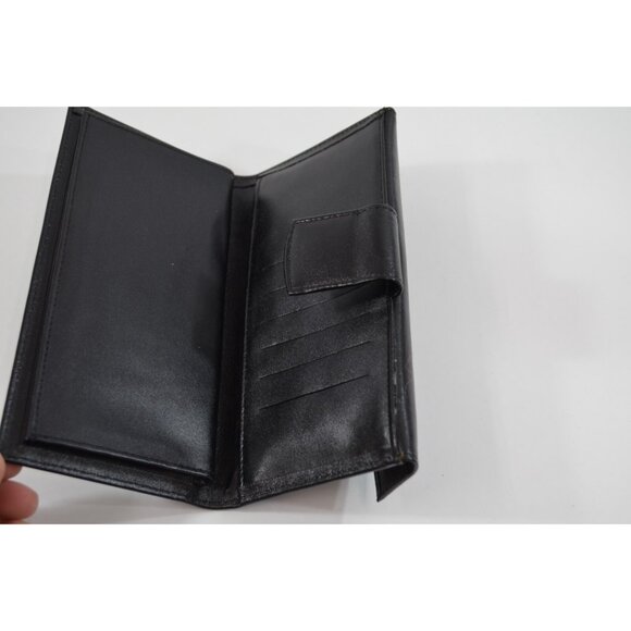 Tilley Leather Snakeskin Long Wallet Vintage Black Grey New w/ Box - Picture 6 of 10